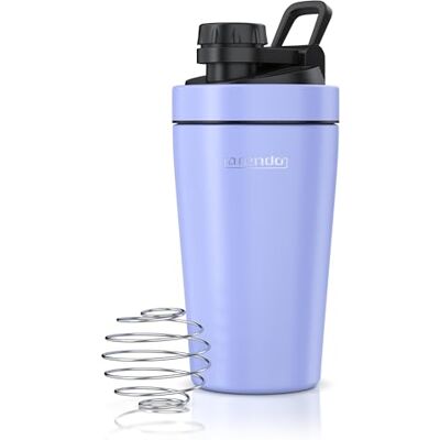 Arendo Edelstahl Trinkflasche mit Mix kugel, 500ml, Edelstahl Mix Ball, Spülmaschinen geeignet, Edelstahl Eiweiß Shaker Protein Shaker, Proteinshaker für Freizeit Sport Fitness, Lavendel Arendo Edelstahl Trinkflasche mit Mix kugel, 500ml, Edelstahl Mix Ball, Spülmaschinen geeignet, Edelstahl Eiweiß Shaker Protein Shaker, Proteinshaker für Freizeit Sport Fitness, Lavendel