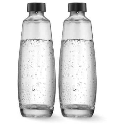 sodastream Glasflasche 1L für DUO & E-DUO · 2er-Pack · DUO Glasflasche mit Schraubverschluss für Sprudelwasser · spülmaschinenfest · Premium Glas-Karaffe · nur mit DUO & E-DUO kompatibel sodastream Glasflasche 1L für DUO & E-DUO · 2er-Pack · DUO Glasflasche mit Schraubverschluss für Sprudelwasser · spülmaschinenfest · Premium Glas-Karaffe · nur mit DUO & E-DUO kompatibel