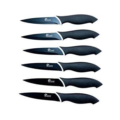 Pradel Excellence CC006N Kasten mit 6 Antihaft-Steakmessern aus rostfreiem Edelstahl, Anisfarben Pradel Excellence CC006N Kasten mit 6 Antihaft-Steakmessern aus rostfreiem Edelstahl, Anisfarben