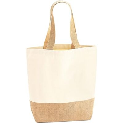 Westford Mill W450 Jute Base Canvas Shopper Westford Mill W450 Jute Base Canvas Shopper