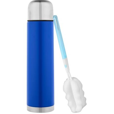GRÄWE Thermosflasche,1 Liter Edelstahl Trinkflasche, Thermoskanne, Isolierflasche für unterwegs mit Becher, Auslaufsicher, Spülmaschinengeeignet, Blau GRÄWE Thermosflasche,1 Liter Edelstahl Trinkflasche, Thermoskanne, Isolierflasche für unterwegs mit Becher, Auslaufsicher, Spülmaschinengeeignet, Blau