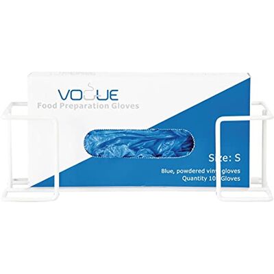 VOGUE Handschuh-Box-Spender – Weißer Halter für Einweghandschuh- & Taschentuchboxen, Platz-Organizer für Labor und Küche Y215 VOGUE Handschuh-Box-Spender – Weißer Halter für Einweghandschuh- & Taschentuchboxen, Platz-Organizer für Labor und Küche Y215