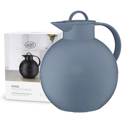 alfi Kugel Isolierkanne Vintage Indigo 0,94l, 12h heiß & 24h kalt, hygienischer Hartglaseinsatz, Drehverschluss, ideal als Kaffeekanne, Teekanne alfi Kugel Isolierkanne Vintage Indigo 0,94l, 12h heiß & 24h kalt, hygienischer Hartglaseinsatz, Drehverschluss, ideal als Kaffeekanne, Teekanne