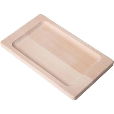Riess , 2353-046, Servierbrett eckig Profi, Bratpfannen 26×17 cm, aus Buchenholz, braun Riess , 2353-046, Servierbrett eckig Profi, Bratpfannen 26×17 cm, aus Buchenholz, braun