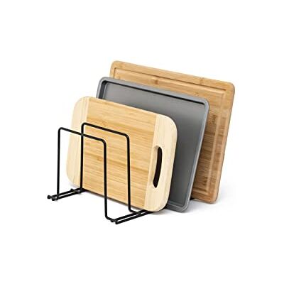 simplywire Backblech- und Schneidebrett-Gestell Schwarz Groß – Pfannenaufbewahrung – Küchenschrank-Organizer – Stahl beschichtet simplywire Backblech- und Schneidebrett-Gestell Schwarz Groß – Pfannenaufbewahrung – Küchenschrank-Organizer – Stahl beschichtet