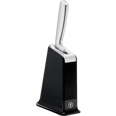 Tefal EverSharp Pro Kochmesser 16,5 cm mit selbstschärfendem Messerblock, patentierte Schärftechnologie, deutscher rostfreier Edelstahl, Schwarz, K297S204 Tefal EverSharp Pro Kochmesser 16,5 cm mit selbstschärfendem Messerblock, patentierte Schärftechnologie, deutscher rostfreier Edelstahl, Schwarz, K297S204