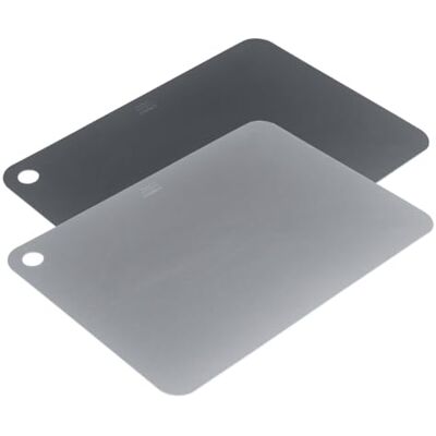 KUHN RIKON Schneidebretter Set, 2 Stk., Grau, 37x25 cm, Biegsames Material KUHN RIKON Schneidebretter Set, 2 Stk., Grau, 37x25 cm, Biegsames Material