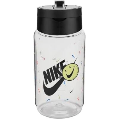 Nike TR Renew Recharge Straw Bottle 16oz 473 ml Trinkflasche Sportflasche Training Fitness, Clear/Black/Black Nike TR Renew Recharge Straw Bottle 16oz 473 ml Trinkflasche Sportflasche Training Fitness, Clear/Black/Black