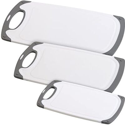 Rosenstein & Söhne 3er-Set Schneidebretter, 25x15 / 31,5x20 / 40x24 cm, antibakteriell (Schneidebrett) Rosenstein & Söhne 3er-Set Schneidebretter, 25x15 / 31,5x20 / 40x24 cm, antibakteriell (Schneidebrett)