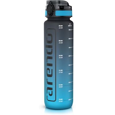 Arendo Trinkflasche mit Deckel OneClick Verschluss – 1000ml Füllmenge – Spülmaschinen geeignet – Eiweiß Shaker Protein Shaker – Proteinshaker für Freizeit Sport Fitness Arendo Trinkflasche mit Deckel OneClick Verschluss – 1000ml Füllmenge – Spülmaschinen geeignet – Eiweiß Shaker Protein Shaker – Proteinshaker für Freizeit Sport Fitness