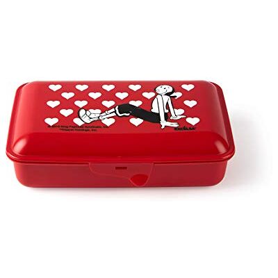 Excelsa Popeye Lunchbox mit Besteck Olivia, Rot, 23 x 13 cm Excelsa Popeye Lunchbox mit Besteck Olivia, Rot, 23 x 13 cm