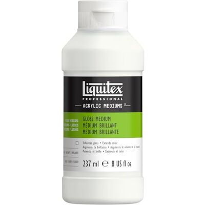 Liquitex 5008 Professional Glanz Gel Medium und Firnis für Acrylfarben, erhöht den glanz von Acrylfarben und verbessert den Farbfilm & Farbtiefe 237ml Flasche, Transparent Liquitex 5008 Professional Glanz Gel Medium und Firnis für Acrylfarben, erhöht den glanz von Acrylfarben und verbessert den Farbfilm & Farbtiefe 237ml Flasche, Transparent