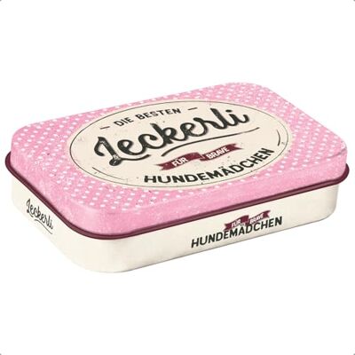 ART Retro Leckerlidose, Leckerli Hundemädchen Hundeleckerli-Dose, Vintage Design, Geschenk-Idee für Hunde-Besitzer ART Retro Leckerlidose, Leckerli Hundemädchen Hundeleckerli-Dose, Vintage Design, Geschenk-Idee für Hunde-Besitzer