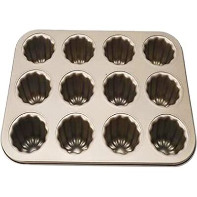 DUO 12-Hohlraum-Kuchen-Formkuchenpfanne Muffin-Backformen-Cupcake-Pfanne for Backbacken DUO 12-Hohlraum-Kuchen-Formkuchenpfanne Muffin-Backformen-Cupcake-Pfanne for Backbacken