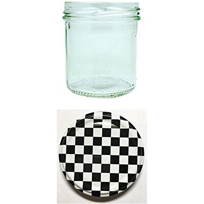 Vitrea 50er Set Sturzgläser 167ml Marmeladengläser Einmachgläser Einweckgläser To 66 SCHWARZ WEISS Karriert Flagge Deckel Vitrea 50er Set Sturzgläser 167ml Marmeladengläser Einmachgläser Einweckgläser To 66 SCHWARZ WEISS Karriert Flagge Deckel