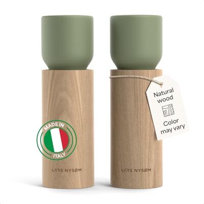 LARS NYSØM Salz und Pfeffermühle Holz Set Manuelle Mühlen Keramikmahlwerk Made in Italy Einstellbarer Mahlgrad von fein bis grob Salzmühle für grobes Salz Salz und Pfeffermühle aus Buchenholz LARS NYSØM Salz und Pfeffermühle Holz Set Manuelle Mühlen Keramikmahlwerk Made in Italy Einstellbarer Mahlgrad von fein bis grob Salzmühle für grobes Salz Salz und Pfeffermühle aus Buchenholz
