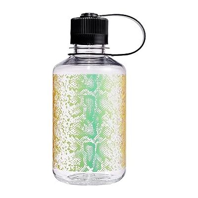 Nalgene Sustain Tritan BPA-freie Wasserflasche aus 50% Kunststoffabfällen, 473 ml, schmaler Mund, Regenbogenschlange, 16 oz Nalgene Sustain Tritan BPA-freie Wasserflasche aus 50% Kunststoffabfällen, 473 ml, schmaler Mund, Regenbogenschlange, 16 oz