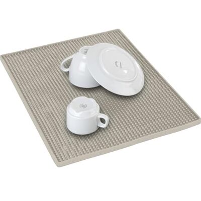 WENKO Abtropfmatte Mod. Maxi rutschfeste Spülmatte Trocknungsmatte Antirutschmatte Küche Geschirrablage Abtropfunterlage 40 x 1 x 30 cm Kunststoff Beige WENKO Abtropfmatte Mod. Maxi rutschfeste Spülmatte Trocknungsmatte Antirutschmatte Küche Geschirrablage Abtropfunterlage 40 x 1 x 30 cm Kunststoff Beige