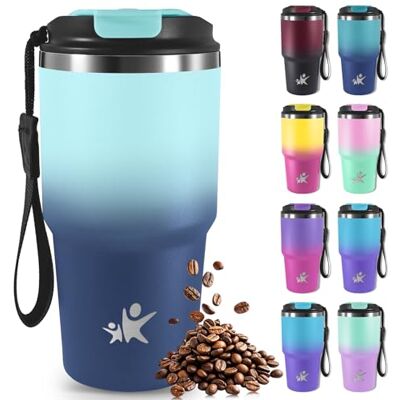 Mujigaga Thermosbecher, Isolierbecher, 20oz Kaffeebecher to go, Vakuum-Isoliert mit Deckel, Thermobecher Auslaufsicher, Kaffeebecher to go aus Edelstahl, Kaffee Thermobecher für Tee, Kaffee Mujigaga Thermosbecher, Isolierbecher, 20oz Kaffeebecher to go, Vakuum-Isoliert mit Deckel, Thermobecher Auslaufsicher, Kaffeebecher to go aus Edelstahl, Kaffee Thermobecher für Tee, Kaffee
