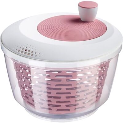 Westmark Salatschleuder – Fassungsvermögen: 4,4 Liter, ø 23,5 cm, Kunststoff, Spinderella – Rosa Westmark Salatschleuder – Fassungsvermögen: 4,4 Liter, ø 23,5 cm, Kunststoff, Spinderella – Rosa