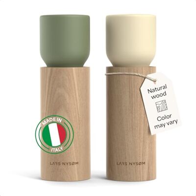 LARS NYSØM Salz und Pfeffermühle Holz Set Manuelle Mühlen Keramikmahlwerk Made in Italy Einstellbarer Mahlgrad von fein bis grob Salzmühle für grobes Salz Salz und Pfeffermühle aus Buchenholz LARS NYSØM Salz und Pfeffermühle Holz Set Manuelle Mühlen Keramikmahlwerk Made in Italy Einstellbarer Mahlgrad von fein bis grob Salzmühle für grobes Salz Salz und Pfeffermühle aus Buchenholz