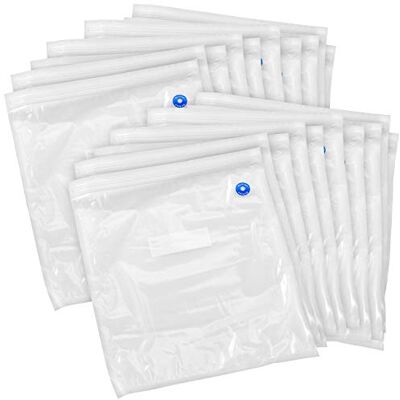 Rosenstein & Söhne Vacuumbeutel: 20er-Mega-Pack Vakuumierbeutel, je 34 x 30 cm (Vakuumbeutel mit Ventil, Wiederverschließbarer Vakuumbeutel, Zip) Rosenstein & Söhne Vacuumbeutel: 20er-Mega-Pack Vakuumierbeutel, je 34 x 30 cm (Vakuumbeutel mit Ventil, Wiederverschließbarer Vakuumbeutel, Zip)
