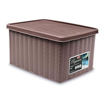 Stefanplast 30012 Mehrzweck-Behälter, Aufbewahren, In Rattanoptik aus Kunststoff, 29 x 39 x 21 cm Stefanplast 30012 Mehrzweck-Behälter, Aufbewahren, In Rattanoptik aus Kunststoff, 29 x 39 x 21 cm