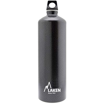 Laken Futura Alu Trinkflasche Schmale Öffnung Schraubdeckel mit Schlaufe 1.5L, Granit Laken Futura Alu Trinkflasche Schmale Öffnung Schraubdeckel mit Schlaufe 1.5L, Granit