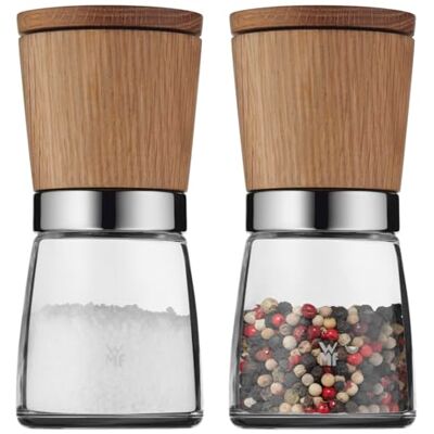 WMF Ceramill Nature Salz und Pfeffermühle Set 2-teilig, Gewürzmühle holz, unbefüllt, für Salz, Pfeffer, Chilli, Salzmühle, Pfeffermühle Holz, Grinder, Keramikmahlwerk WMF Ceramill Nature Salz und Pfeffermühle Set 2-teilig, Gewürzmühle holz, unbefüllt, für Salz, Pfeffer, Chilli, Salzmühle, Pfeffermühle Holz, Grinder, Keramikmahlwerk