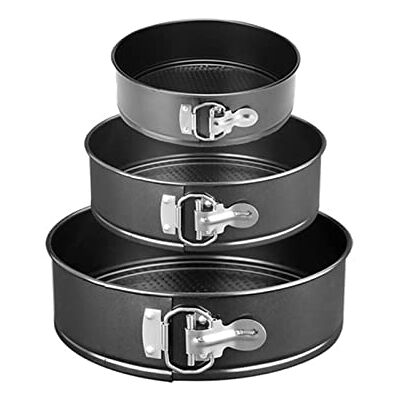 DUO 3 stücke Springform Runde Pfannen Kuchenform Set Backen Babe Blechtablett Backformen Kuchen Formen Backenwerkzeug (18.5 22 26 3pcs) DUO 3 stücke Springform Runde Pfannen Kuchenform Set Backen Babe Blechtablett Backformen Kuchen Formen Backenwerkzeug (18.5 22 26 3pcs)