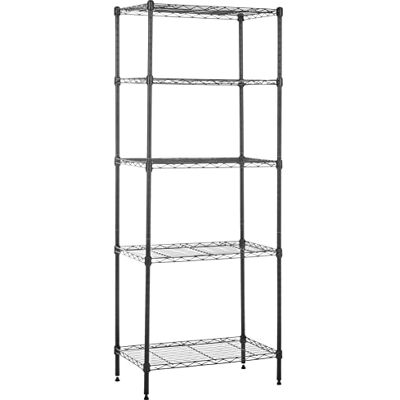 Amazon schmaler Aufbewahrungsschrank mit 5 Regalböden, höhenverstellbaren Einlegeböden und Nivellierfüßen, Schwarz, 60.1 x 35.6 x 152.4 cm, ohne Rollen Amazon schmaler Aufbewahrungsschrank mit 5 Regalböden, höhenverstellbaren Einlegeböden und Nivellierfüßen, Schwarz, 60.1 x 35.6 x 152.4 cm, ohne Rollen