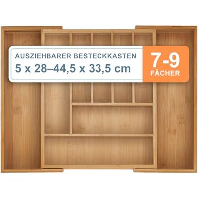 Relaxdays Braun Besteckkasten - Besteckkasten Relaxdays Braun Besteckkasten - Besteckkasten