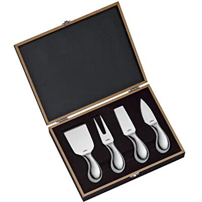 Cilio Käsemesser-Set PIAVE 4-tlg., rostfreier Edelstahl, Käsegabel Cilio Käsemesser-Set PIAVE 4-tlg., rostfreier Edelstahl, Käsegabel