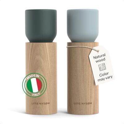 LARS NYSØM Salz und Pfeffermühle Holz Set Manuelle Mühlen Keramikmahlwerk Made in Italy Einstellbarer Mahlgrad von fein bis grob Salzmühle für grobes Salz Salz und Pfeffermühle aus Buchenholz LARS NYSØM Salz und Pfeffermühle Holz Set Manuelle Mühlen Keramikmahlwerk Made in Italy Einstellbarer Mahlgrad von fein bis grob Salzmühle für grobes Salz Salz und Pfeffermühle aus Buchenholz