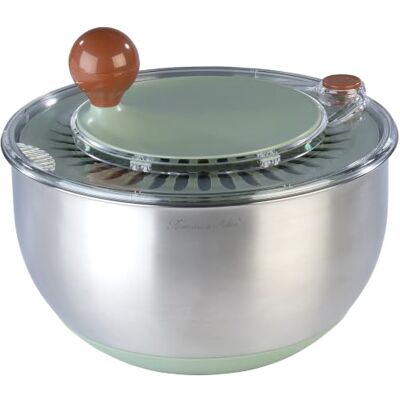 Rosenstein & Söhne Salatschleuder Edelstahl: XL-Salatschleuder mit 4,7 l Edelstahlschüssel, Kurbel, Stopp-Taste (Küchenzubehör, Edelstahlschüsseln) Rosenstein & Söhne Salatschleuder Edelstahl: XL-Salatschleuder mit 4,7 l Edelstahlschüssel, Kurbel, Stopp-Taste (Küchenzubehör, Edelstahlschüsseln)