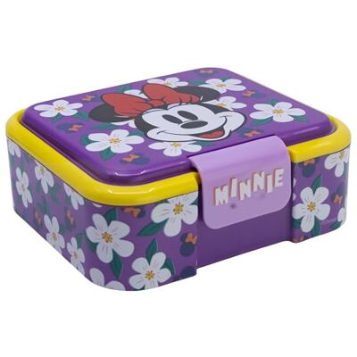 Stor Minnie Maus Kinder Brotdose mit 3 Fächern 1786ml Robuste BPA-freie Kunststoff Lunchbox für Kinder Vesperbox Schule Sandwich Container Stor Minnie Maus Kinder Brotdose mit 3 Fächern 1786ml Robuste BPA-freie Kunststoff Lunchbox für Kinder Vesperbox Schule Sandwich Container