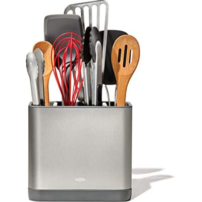 OXO Good Grips verstellbarer Organizer aus Edelstahl - Besteckhalter OXO Good Grips verstellbarer Organizer aus Edelstahl - Besteckhalter