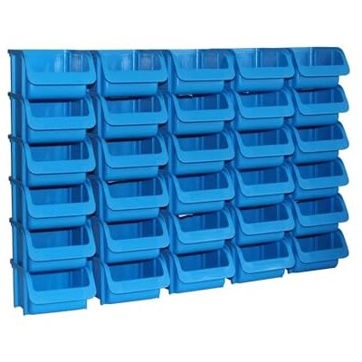 hünersdorff 30x Sichtbox Stapelbox Lagerbox in Größe 1 aus Polypropylen, hohe Formstabilität und Belastbarkeit, Farbe : Blau hünersdorff 30x Sichtbox Stapelbox Lagerbox in Größe 1 aus Polypropylen, hohe Formstabilität und Belastbarkeit, Farbe : Blau