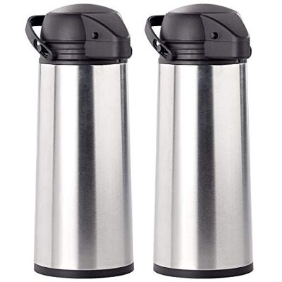 Rosenstein & Söhne ISO-Pumpkanne: 2er Pack Edelstahl-Pump-Vakuum-Isolierkanne, 1,9 Liter (Edelstahl Pump-Kannen, Warmhalteflaschen, Winter) Rosenstein & Söhne ISO-Pumpkanne: 2er Pack Edelstahl-Pump-Vakuum-Isolierkanne, 1,9 Liter (Edelstahl Pump-Kannen, Warmhalteflaschen, Winter)
