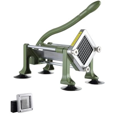 VEVOR Pommes-Frites-Schneider Kartoffelschneider mit 3/8-Zoll-Klinge aus Edelstahl, manueller Kartoffelschneider und Zerkleinerer mit Saugnäpfen, ideal für Kartoffeln Pommes Frites Gemüse Karotten VEVOR Pommes-Frites-Schneider Kartoffelschneider mit 3/8-Zoll-Klinge aus Edelstahl, manueller Kartoffelschneider und Zerkleinerer mit Saugnäpfen, ideal für Kartoffeln Pommes Frites Gemüse Karotten