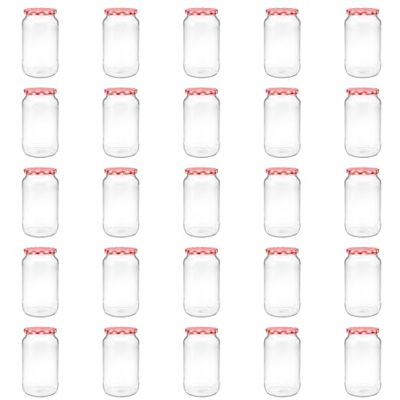 Vitrea 12x Einmachgläser 1 Liter mit Deckel Rot Kariert TO 82 leere Gläser zum befüllen mit Schraubdeckel Sturzgläser, Schraubgläser, Marmeladengläser Set 12 Stück Vitrea 12x Einmachgläser 1 Liter mit Deckel Rot Kariert TO 82 leere Gläser zum befüllen mit Schraubdeckel Sturzgläser, Schraubgläser, Marmeladengläser Set 12 Stück