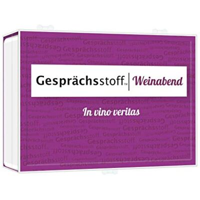 Kylskapspoesi 41007 Gesprächsstoff Weinabend, Weiß, 95 mm x 75 mm x 40 mm Kylskapspoesi 41007 Gesprächsstoff Weinabend, Weiß, 95 mm x 75 mm x 40 mm