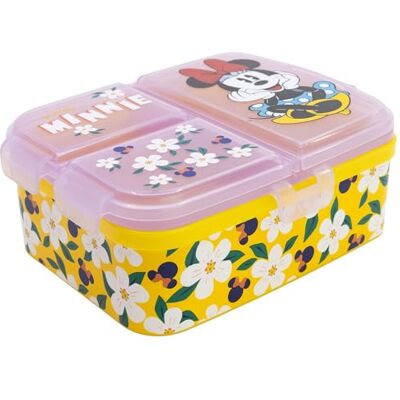 Stor Kinder Lunchbox Minnie Maus mit 4 Fächern 1944ml XL Brotdose BPA-frei für Kinder Schul-Bento-Box aus Kunststoff mit Sicherheitsverschluss Stor Kinder Lunchbox Minnie Maus mit 4 Fächern 1944ml XL Brotdose BPA-frei für Kinder Schul-Bento-Box aus Kunststoff mit Sicherheitsverschluss