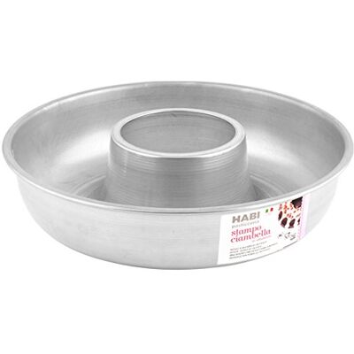 HABI Kuchenform Backform für Gugelhupf, Aluminium, Grau, 34 x 34 x 8 cm HABI Kuchenform Backform für Gugelhupf, Aluminium, Grau, 34 x 34 x 8 cm