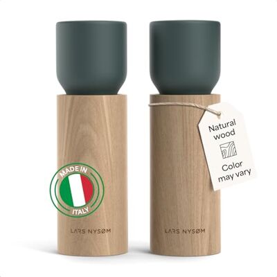 LARS NYSØM Salz und Pfeffermühle Holz Set Manuelle Mühlen Keramikmahlwerk Made in Italy Einstellbarer Mahlgrad von fein bis grob Salzmühle für grobes Salz Salz und Pfeffermühle aus Buchenholz LARS NYSØM Salz und Pfeffermühle Holz Set Manuelle Mühlen Keramikmahlwerk Made in Italy Einstellbarer Mahlgrad von fein bis grob Salzmühle für grobes Salz Salz und Pfeffermühle aus Buchenholz