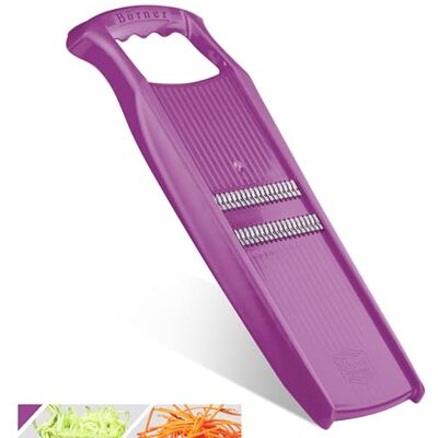 Börner Roko PowerLine Julienne Reibe Feine Gemüse Streifen Violett Für Rohkost 1,5 mm Schnittgut Doppelseitige Edelstahlklingen Ergonomischer Griff BPA-frei Made in Germany Börner Roko PowerLine Julienne Reibe Feine Gemüse Streifen Violett Für Rohkost 1,5 mm Schnittgut Doppelseitige Edelstahlklingen Ergonomischer Griff BPA-frei Made in Germany