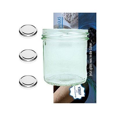 Vitrea 100 Sturzgläser 167 ml Marmeladengläser Einmachgläser Einweckgläser To 66 silberner Deckel incl. Vitrea 100 Sturzgläser 167 ml Marmeladengläser Einmachgläser Einweckgläser To 66 silberner Deckel incl.