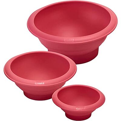 Lurch FlexiForm 83005 Halbkugel 3er Set zum Backen von Kuchen in Form von Köpfen, Bällen, Marienkäfern UVM. aus 100% BPA-freiem Premium-Platin-Silikon (Ø180mm, 140mm, 100mm) Cotton Candy Lurch FlexiForm 83005 Halbkugel 3er Set zum Backen von Kuchen in Form von Köpfen, Bällen, Marienkäfern UVM. aus 100% BPA-freiem Premium-Platin-Silikon (Ø180mm, 140mm, 100mm) Cotton Candy