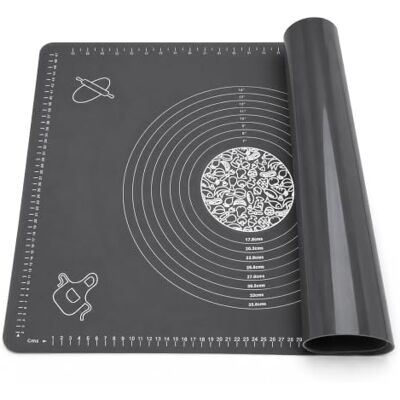 ebisu Silikon Backmatte 70x50 cm mit Skala Rutschfeste Teigmatte Groß, pflegeleicht, aufrollbar und platzsparend verstaubar – ideal für Teig, Pizza, Plätzchen und Fondant. ebisu Silikon Backmatte 70x50 cm mit Skala Rutschfeste Teigmatte Groß, pflegeleicht, aufrollbar und platzsparend verstaubar – ideal für Teig, Pizza, Plätzchen und Fondant.
