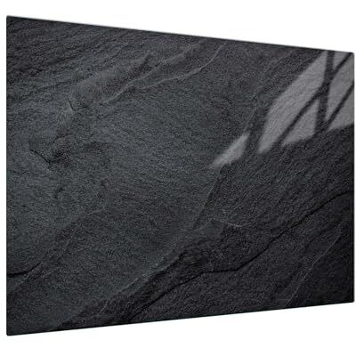 SFArt Herdabdeckung Glas 1 Teilig 52x40 – Gehärtetes Glas Schneidebrett & Ceranfeld Abdeckplatte – Hygienisch & Rutschfest – Schutz für Induktion, Ceran Obsidian SFArt Herdabdeckung Glas 1 Teilig 52x40 – Gehärtetes Glas Schneidebrett & Ceranfeld Abdeckplatte – Hygienisch & Rutschfest – Schutz für Induktion, Ceran Obsidian